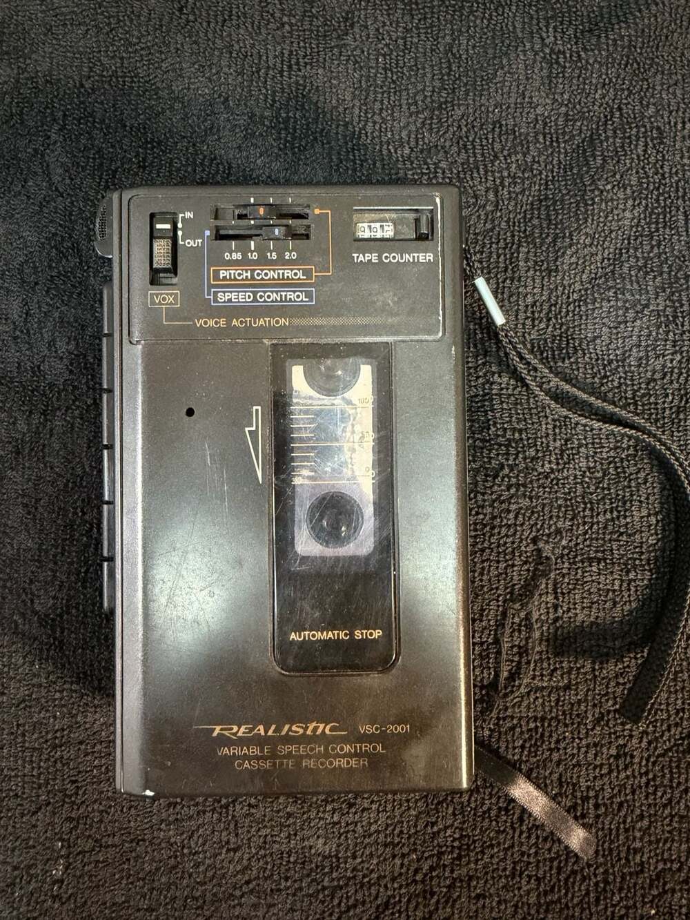 Power tested RealisticVSC-2001VariableSpeech ControlCassetteRecorderModel14-1058